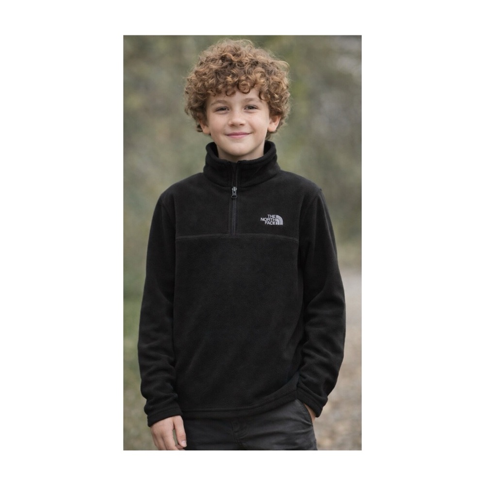 North Face Glacier Zip Up Pull over fleece jacket size 14/16